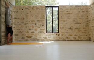 המסע לעבר עמידת ידיים חופשית- עם הפנים לקיר