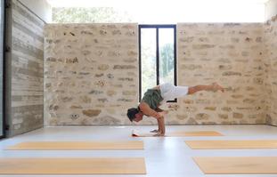 שיעור מאתגר של שיווי משקל על הידיים